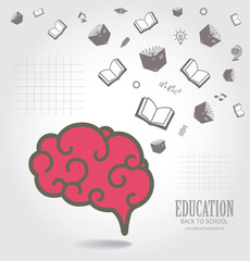 Education abstract conceptual background.