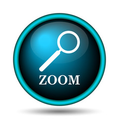 Zoom with loupe icon