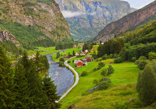 Village in Flam - Norway