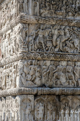 Obraz premium Greece, Thessaloniki. Fragment of the bas-relief of arch of Gall