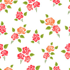 seamless pattern with poppies