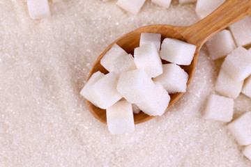 White sugar in light background background