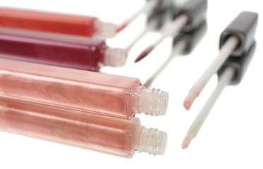 Beautiful lip gloss, close-up