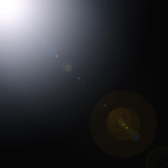 space Sun lens flare