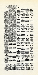 Part of Dresden Codex with Mayan digits © Juulijs