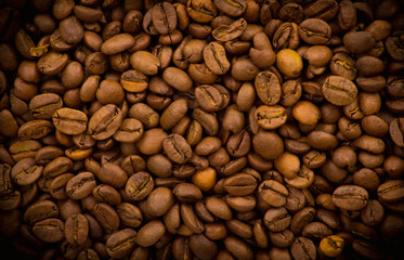 Naklejka premium Coffee beans background