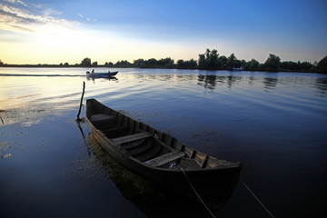 Obraz premium Wooden boat