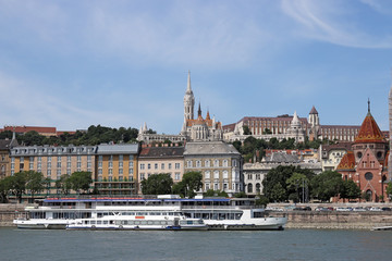 Fisherman bastion Danube riverside Budapest