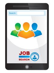 Job finder application screen