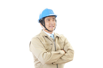 仕事に励む労働者