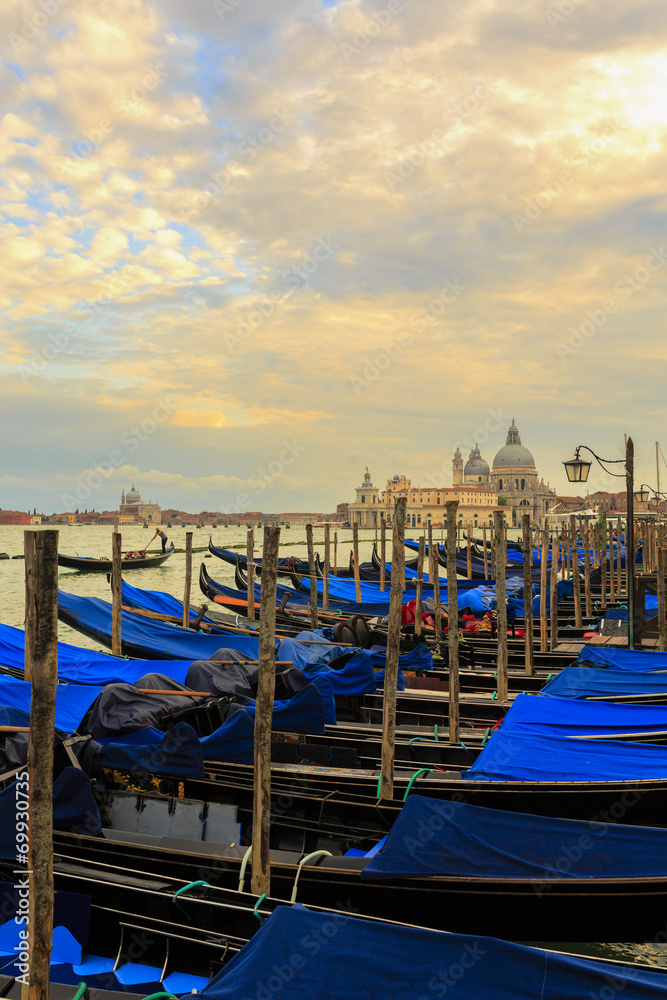 Wall mural gondolas in venice, italy