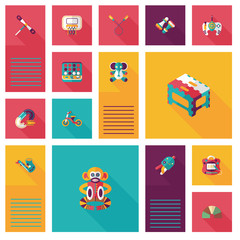 kid toys flat ui background,eps10