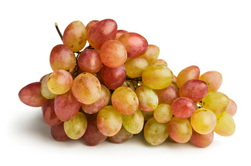 ripe pink grapes