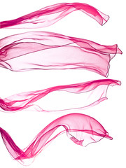 pink scarf isolated on  white