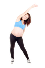 fit pregnant woman