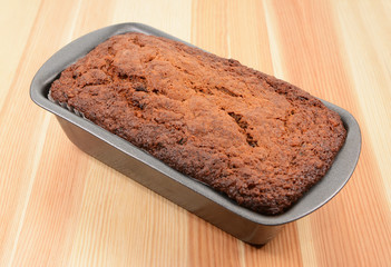 Freshly baked banana bread