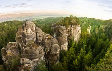 Sandstone rocks in Bohemian Paradise
