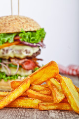 Burger And Fries Burger And Fries 
