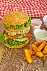 Burger And Fries Burger And Fries 