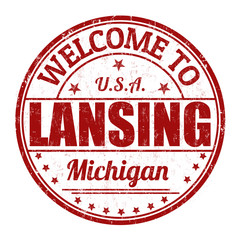 Welcome to Lansing stamp