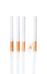 Cigarette in the Row with One Fallen