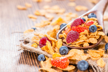 Cornflakes with fresh Berries