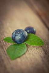 buns with blueberries