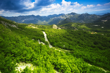 Naklejka premium Highlands landscape