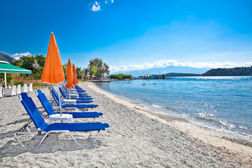 Fototapeta na wymiar Beautiful Nydri beach, Lefkada, Greece.