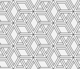 Nahtloses geometrisches Muster im Op-Art-Design. Vektorgrafiken.