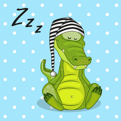 Fototapeta premium Sleeping Crocodile