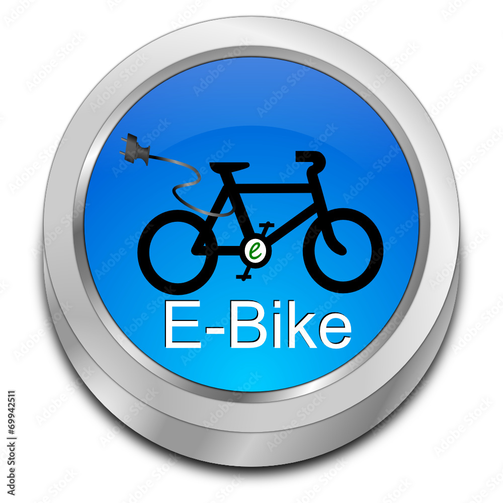 Wall mural E-Bike Button