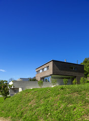 Fototapeta na wymiar Modern house exterior