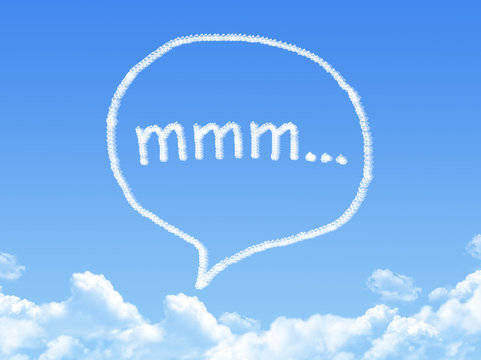 speech bubbles cloud shape