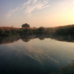 Fototapeta na wymiar Morning near lake