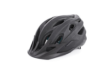 Fototapeta premium Black cycle helmet