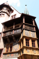 Fototapeta na wymiar Typical historical architecture of Colmar, Alsace, France