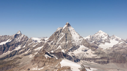 Fototapeta na wymiar Zermatt, Bergdorf, Walliser Berge, Alpen, Sommer, Schweiz