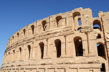 Fototapeta premium Amphitheater in El Jem, Tunisia