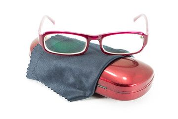 glasses isolated on a white background