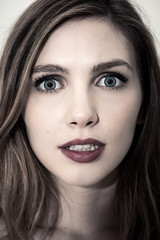 Obraz premium Scared face of women