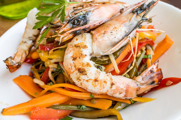 delicious fried shrimp