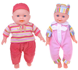 Two strange freak baby dolls