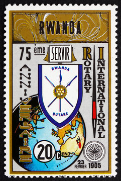 Postage stamp Rwanda 1980 Rotary International