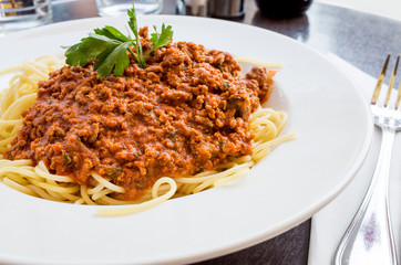tasty pasta-Italian meat sauce pasta
