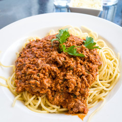 tasty pasta-Italian meat sauce pasta