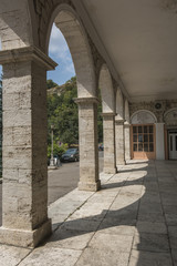 Arches of the Academic (Elizabethan) gallery in Pyatigorsk, Russ
