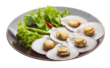Grilled scallops