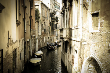 Gondoliere in Venedig - obrazy, fototapety, plakaty