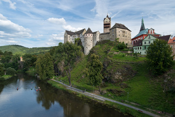 Fototapeta na wymiar Loket castle, Czech Republic.